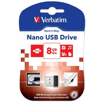 VERBATIM flashdisk 8GB USB 2.0 Store n Go NANO EOL