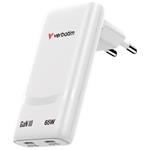 VERBATIM Fold 'n' Go GaN nabjeka 65W - 2x USB-C PD 65W - bl