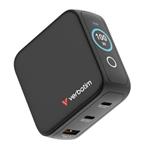 VERBATIM GaN-100D GaN nab�je�ka 100W s displejem - 2x USB-C PD 100/65W / 1x USB-A QC 3.0