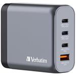 VERBATIM GNC-140 GaN nabjeka 140W - 3x USB-C PD 140/20W / 1x USB-A QC 3.0