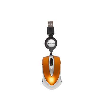 VERBATIM Go Mini Optical Travel Mouse, oranov