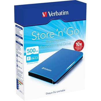 VERBATIM Hard Drive 2,5" 500GB USB 3.0 New Blue