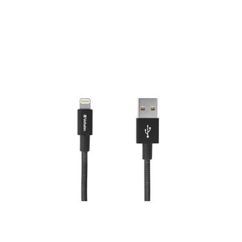 VERBATIM LIGHTNING CABLE SYNC & CHARGE 100CM BLACK