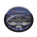 VERBATIM M-DISC BD-R SL 25GB, 4x, printable, spindle 10 ks