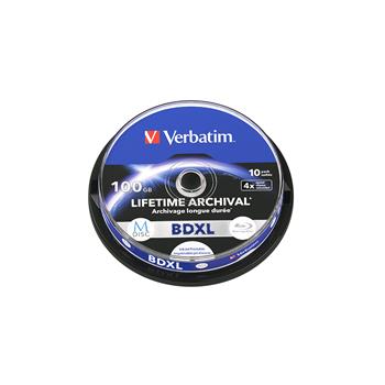 VERBATIM M-DISC BD-R XL 100GB, 4x, printable, spindle 10 ks
