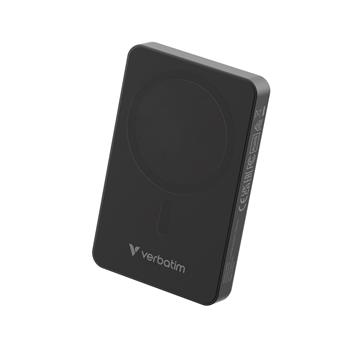 VERBATIM POWERBANKA 10000 mAh - Charge n Go Essentials, bezdrtov/MagSafe, USB-C, ern