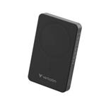 VERBATIM POWERBANKA 10000 mAh - Charge n Go Essentials, bezdrtov/MagSafe, USB-C, ern