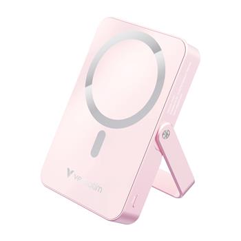 VERBATIM POWERBANKA 10000 mAh - Charge n Go Stand, magnetick stojnek, bezdrtov/MagSafe, USB-C, rov