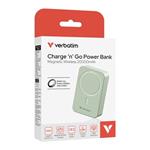 VERBATIM POWERBANKA 20000 mAh - Charge n Go Essentials, bezdrtov/MagSafe, USB-C, zelen