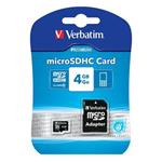 VERBATIM Premium microSDHC 4GB UHS-I V10 U1 + SD adaptér