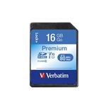 VERBATIM Premium SDHC 16GB UHS-I V10 U1