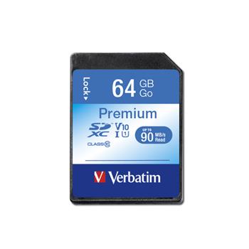 VERBATIM Premium SDXC 64GB UHS-I V10 U1