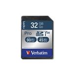 VERBATIM Pro SDXC 32GB UHS-I V30 U3
