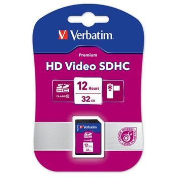 VERBATIM SDHC 32GB Class 6 12 hours T-BLIST