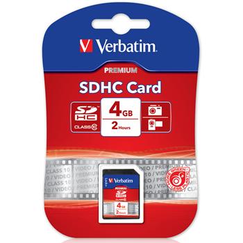 VERBATIM SDHC 4GB Class 10