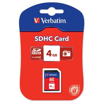 VERBATIM SDHC 4GB Class 4 T-BLIST