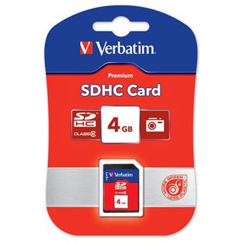 VERBATIM SDHC 4GB Class 6