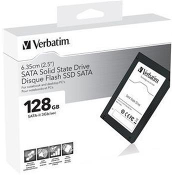 VERBATIM SSD Drive 2,5" 128GB SATA-II Internal - Black Edition