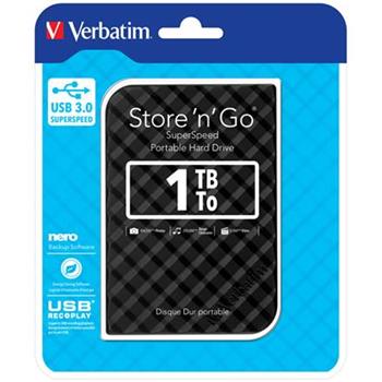 VERBATIM Storen Go 2,5" GEN2 1TB USB 3.0 ern