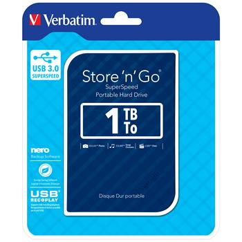 VERBATIM Storen Go 2,5" GEN2 1TB USB 3.0 modr