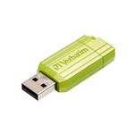 VERBATIM Store 'n' Go PinStripe 16GB USB 2.0 eukalyptov� zelen�