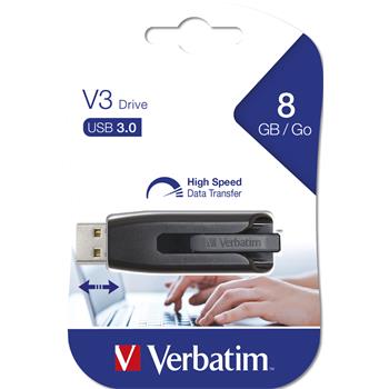 VERBATIM Store 'n' Go V3 8GB USB 3.0 �ern�