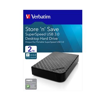 Verbatim Store 'n' Save 3,5" GEN2 2TB USB 3.0 ern