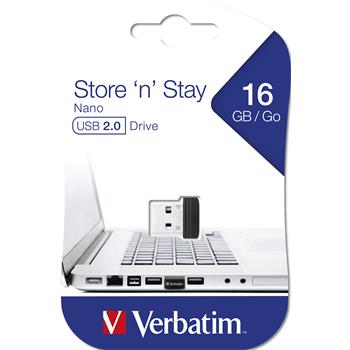 VERBATIM Store 'n' Stay NANO 16GB USB 2.0 černá