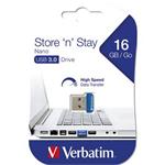 VERBATIM Store 'n' Stay NANO 16GB USB 3.0 modrá
