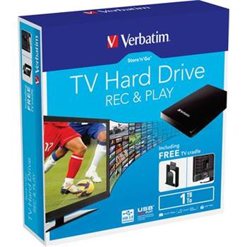 VERBATIM TV Hard Drive 2,5" 1TB USB 3.0 REC&PLAY EOL