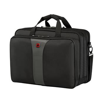WENGER LEGACY ECO - 17" trojit brana na notebook, ern/ed