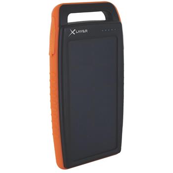 XLAYER Powerbank PLUS Outdoor Solar 15000mAh černá/oranžová