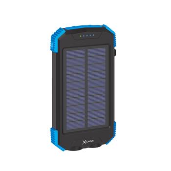 XLAYER Powerbank PLUS Solar QI Wireless 10000mAh ern/modr