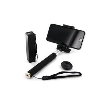 XLAYER Selfie-Stick, Bluetooth spou a Powerbank 2600 mAh ern