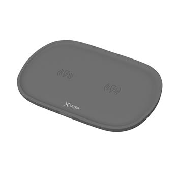 XLAYER Wireless charging pad double, antracit